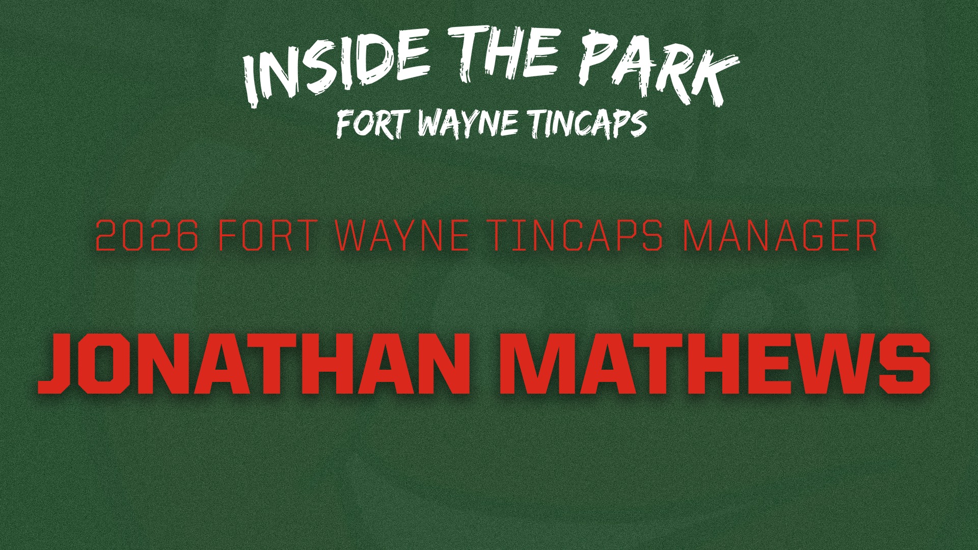 Fort - Here’s Jonny! ⚾💥 Jonathan Mathews returns as our manager for ...