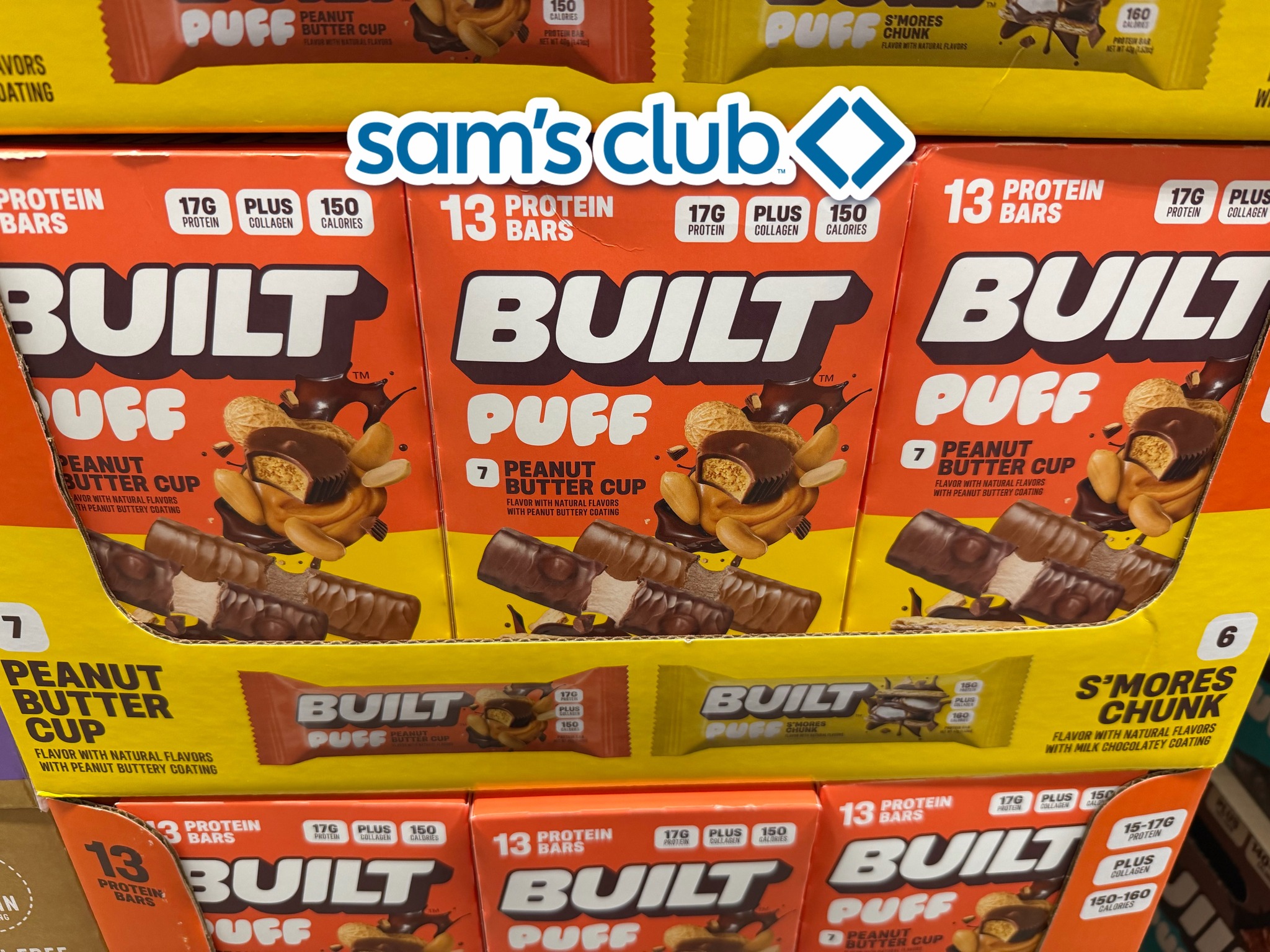 Sam's - 🏋️ The New Built Puff Protein Bars in Peanut Butter cup, and S ...