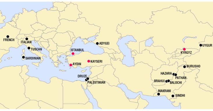 Eurasian - 🧬 Mapping the Genetic Study — Sample Locations Across ...