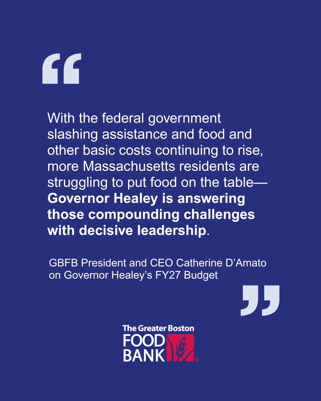 The Greater Boston Food Bank - In anticipation of significant snowfall ...