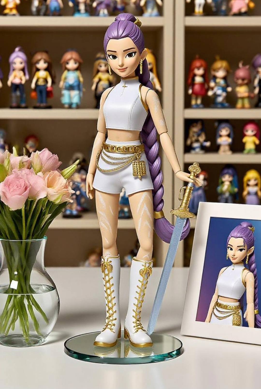 Figura Rumi, Mira, Zoey De Pie 22 Cm – PVC De Combate Para Coleccionistas De Anime