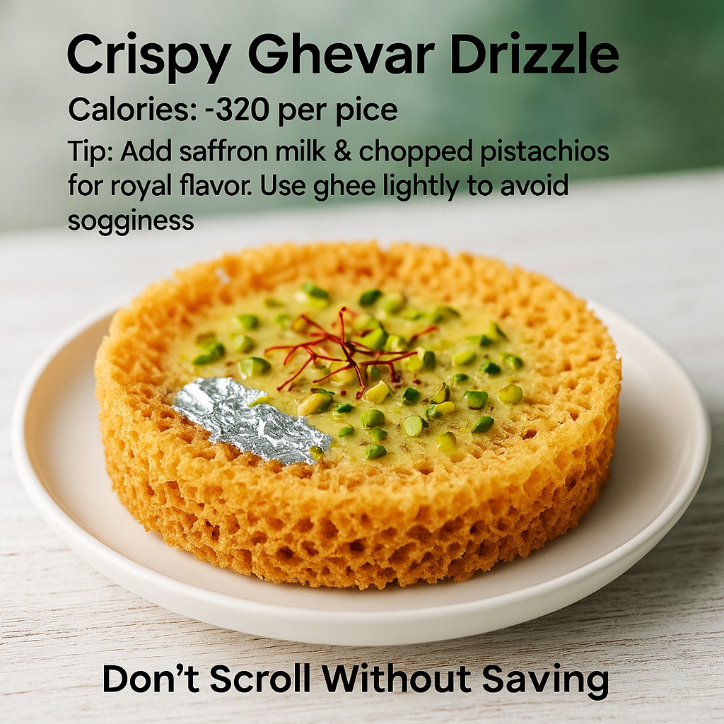 Artkala4u - Crispy Ghevar, Royal Style!👑 Top 1 warm ghevar with 2 tbsp ...