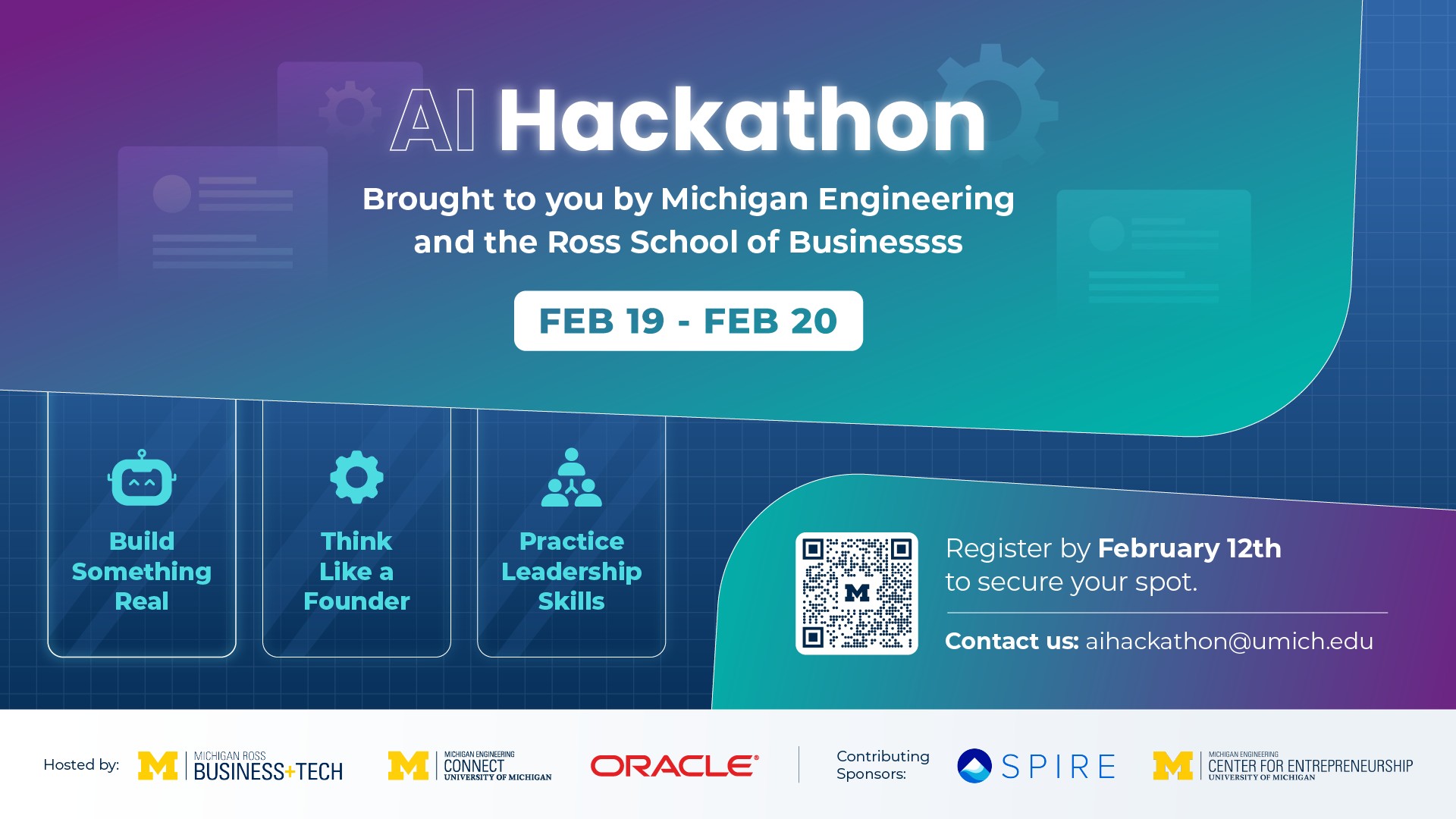 Michigan - Join us for a 25-hour AI Hackathon on February 19–20, hosted ...