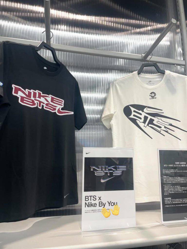 BTS x Nike By You shirt sample! This is pretty cool~🇯🇵 #BTS