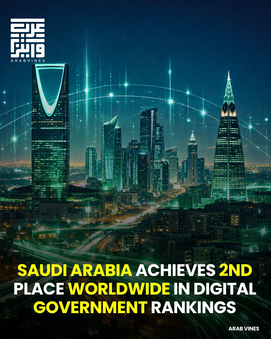 Arab Vines - Saudi Arabia Ranks 2nd Globally in GovTech... | Facebook