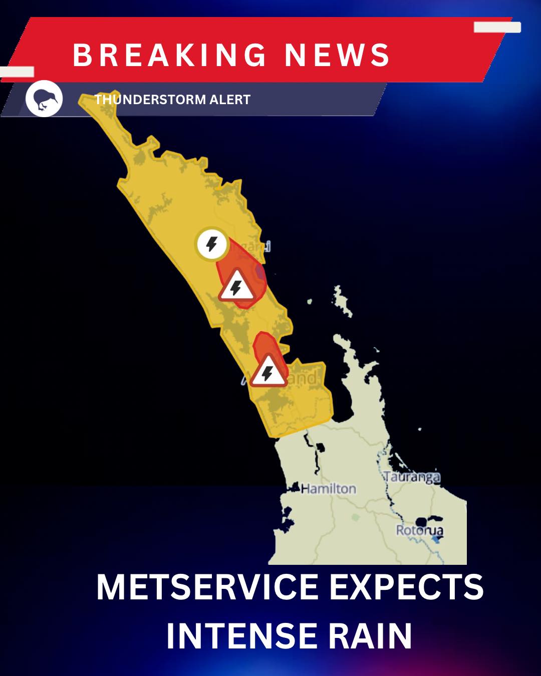 New - Severe Thunderstorm Warnings for intense rain are in place for ...