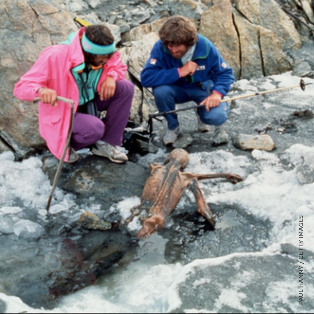 In September 1991, two German hikers discovered a dead body so old