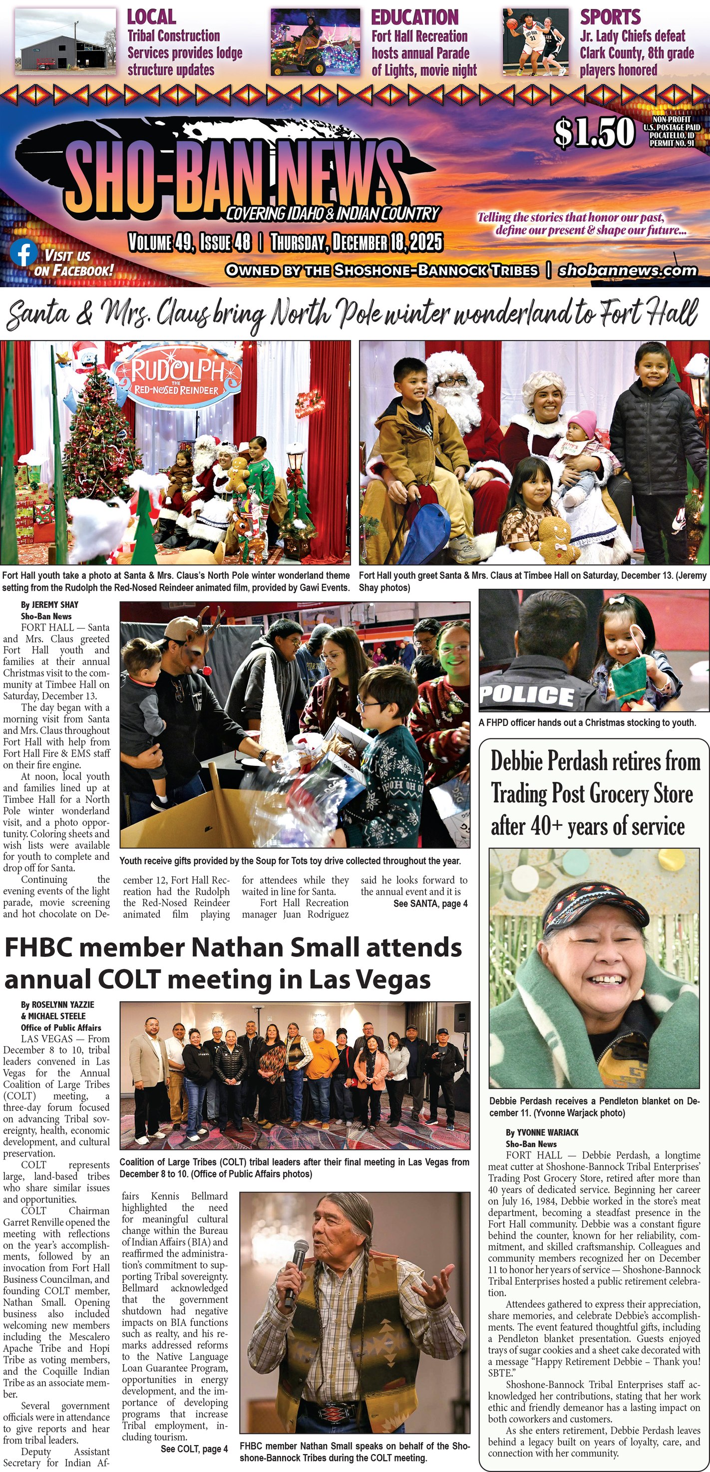 Sho-Ban - Santa & Mrs. Claus bring North Pole winter wonderland to Fort ...