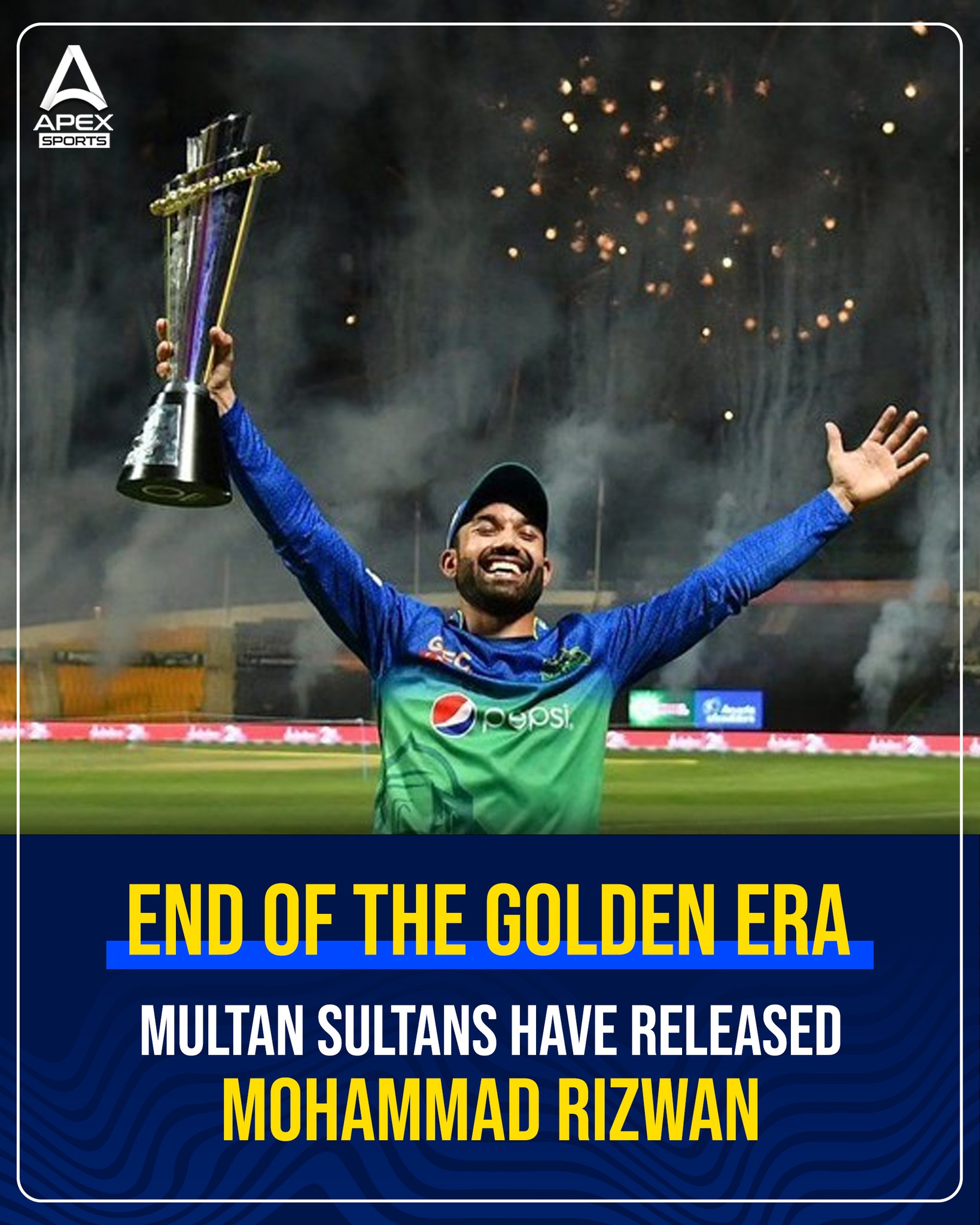 Apex Sports - Mohammad Rizwan released from Multan... | Facebook