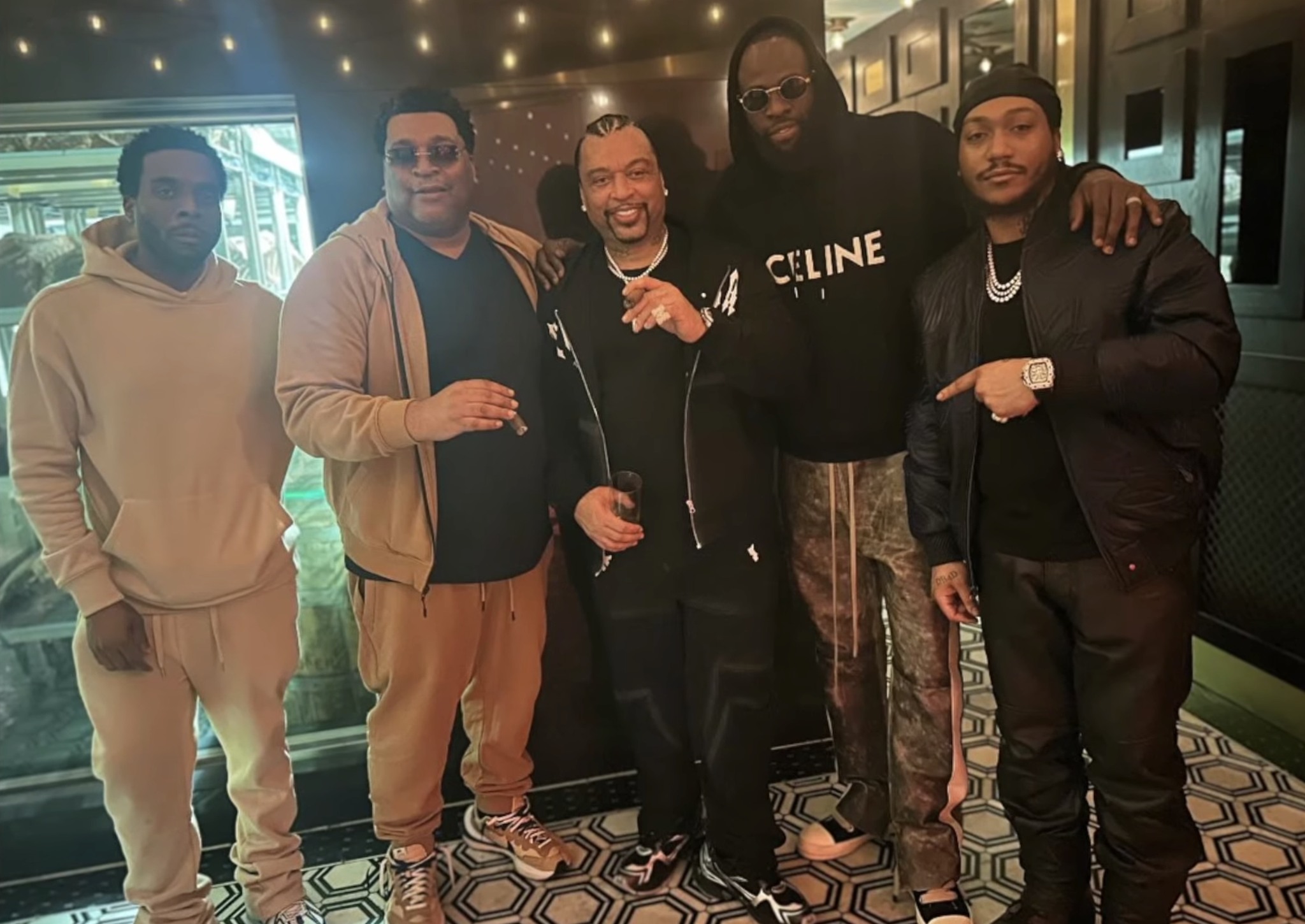 DraymondGreen links with BMF #BigMeech, #LilMeech and Southwest T