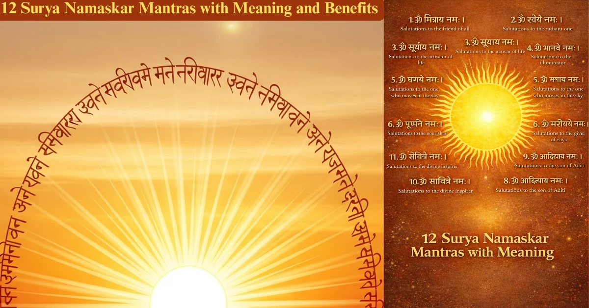 Yoga - 🌞 12 Powerful Surya Namaskar Mantras 🧘‍♂️ Discover their meaning ...