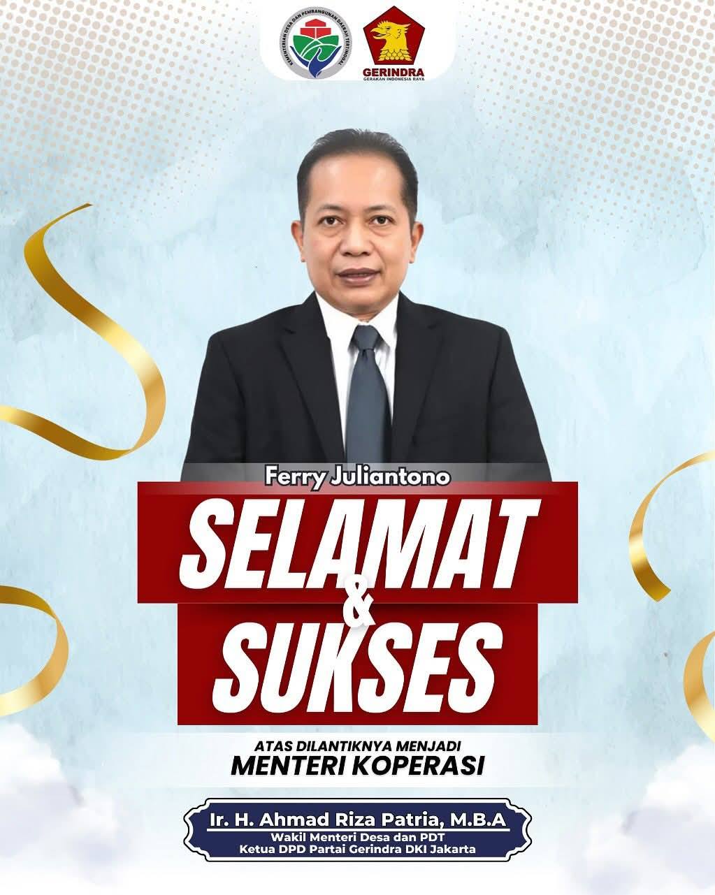 Selamat dan Sukses Atas dilantiknya Bapak Ferry Ferdiansyah, S.H.