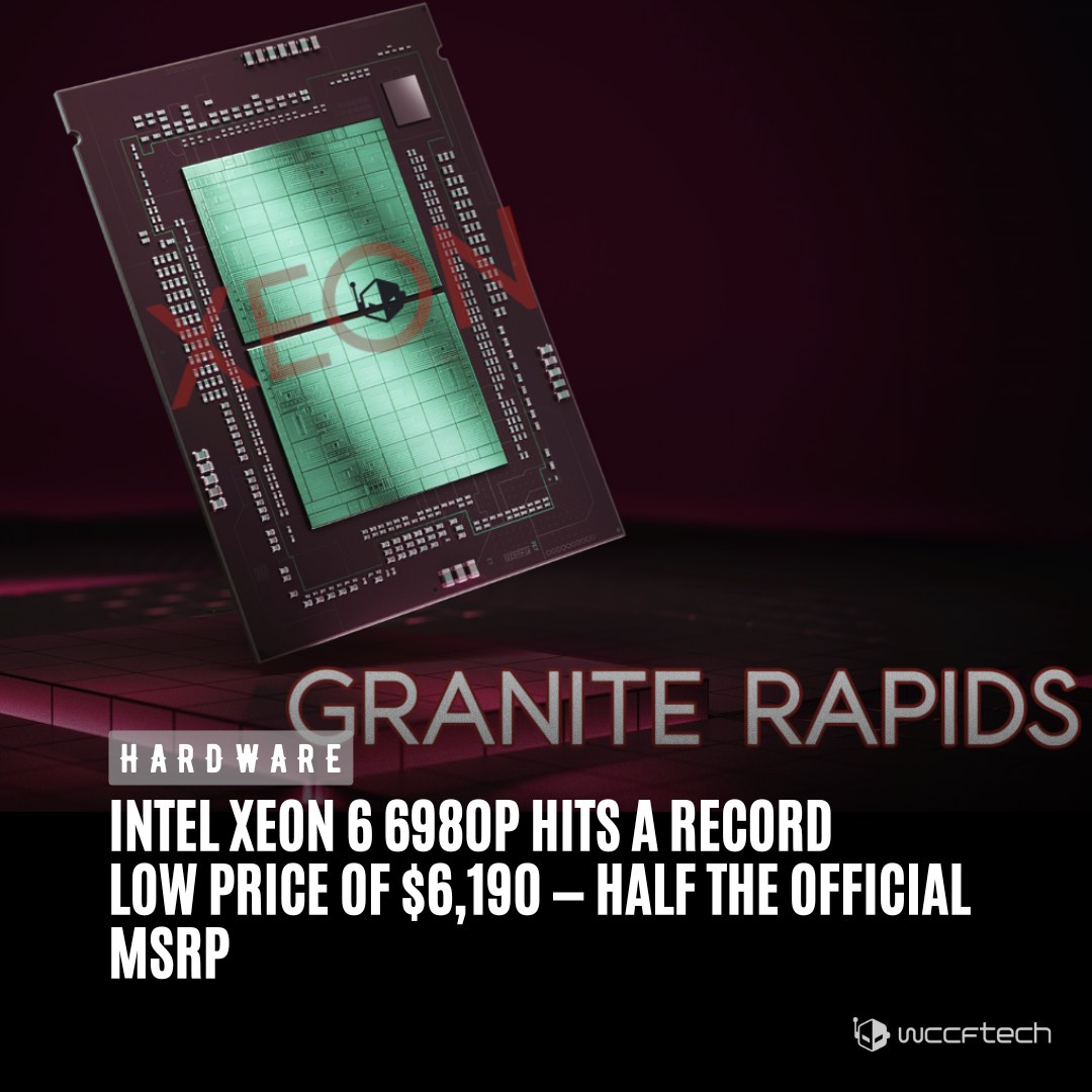 Wccftech - The flagship Granite Rapids processor, which... | Facebook