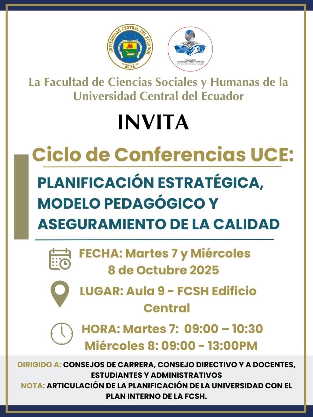📢 Ciclo de... - Facultad de Ciencias Sociales UCE | Facebook