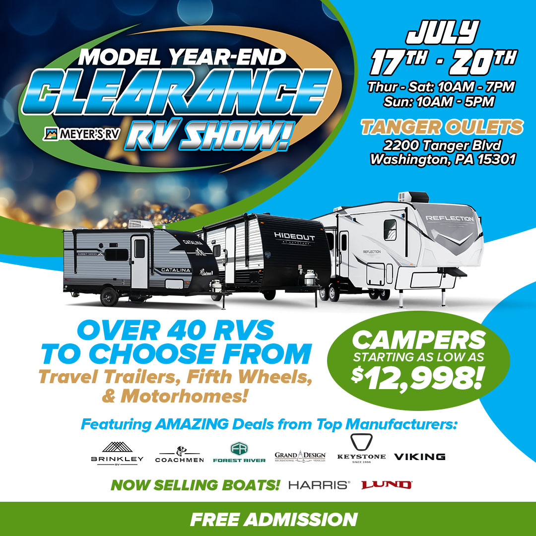 Meyer's - 🚨 The Model Year-End Clearance RV Show is HERE at Tanger ...