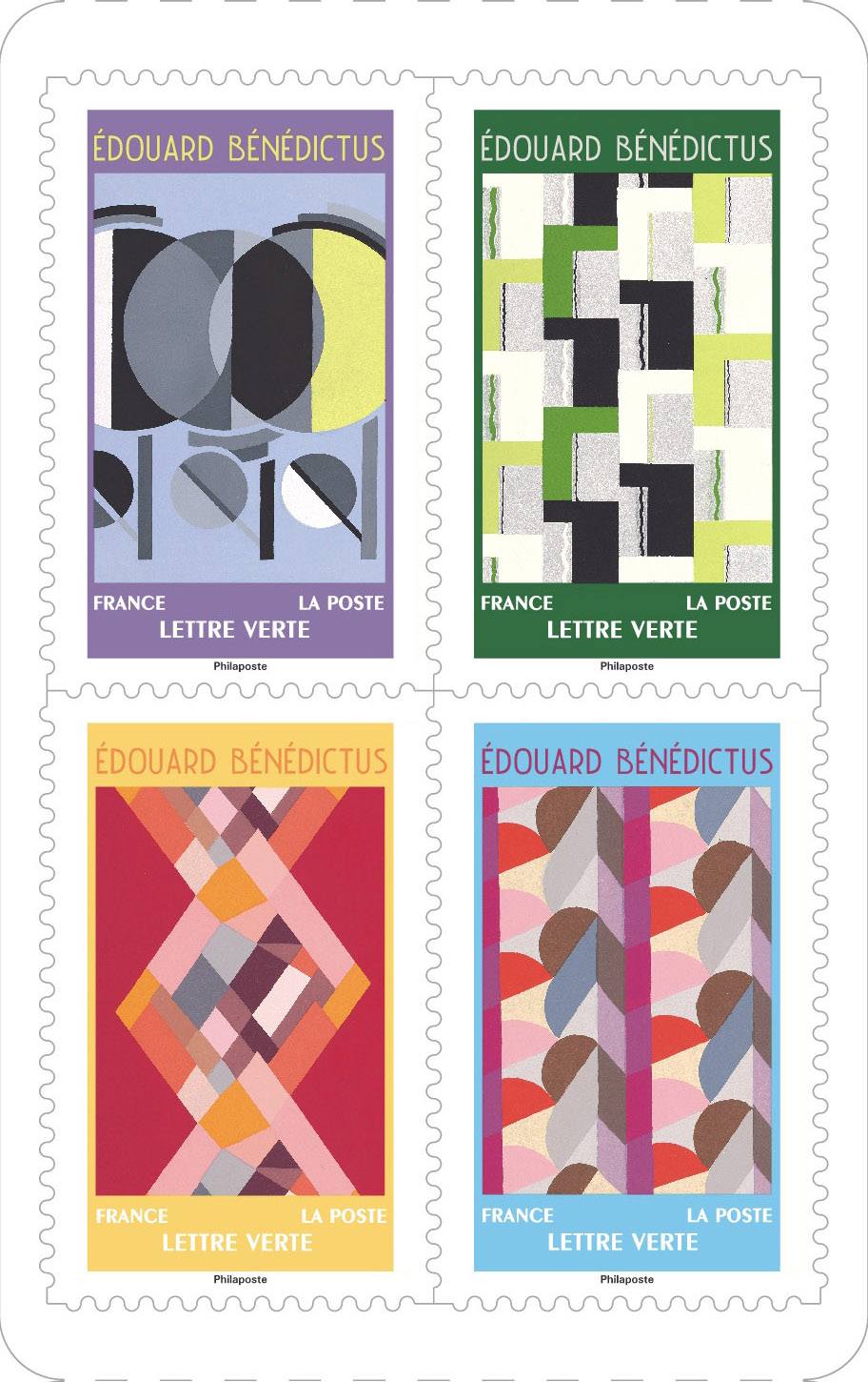 Carnet De 12 Timbres – Vert La Poste – Motifs Aléatoires – Émissions 2023-2026 – Collection Philatélique
