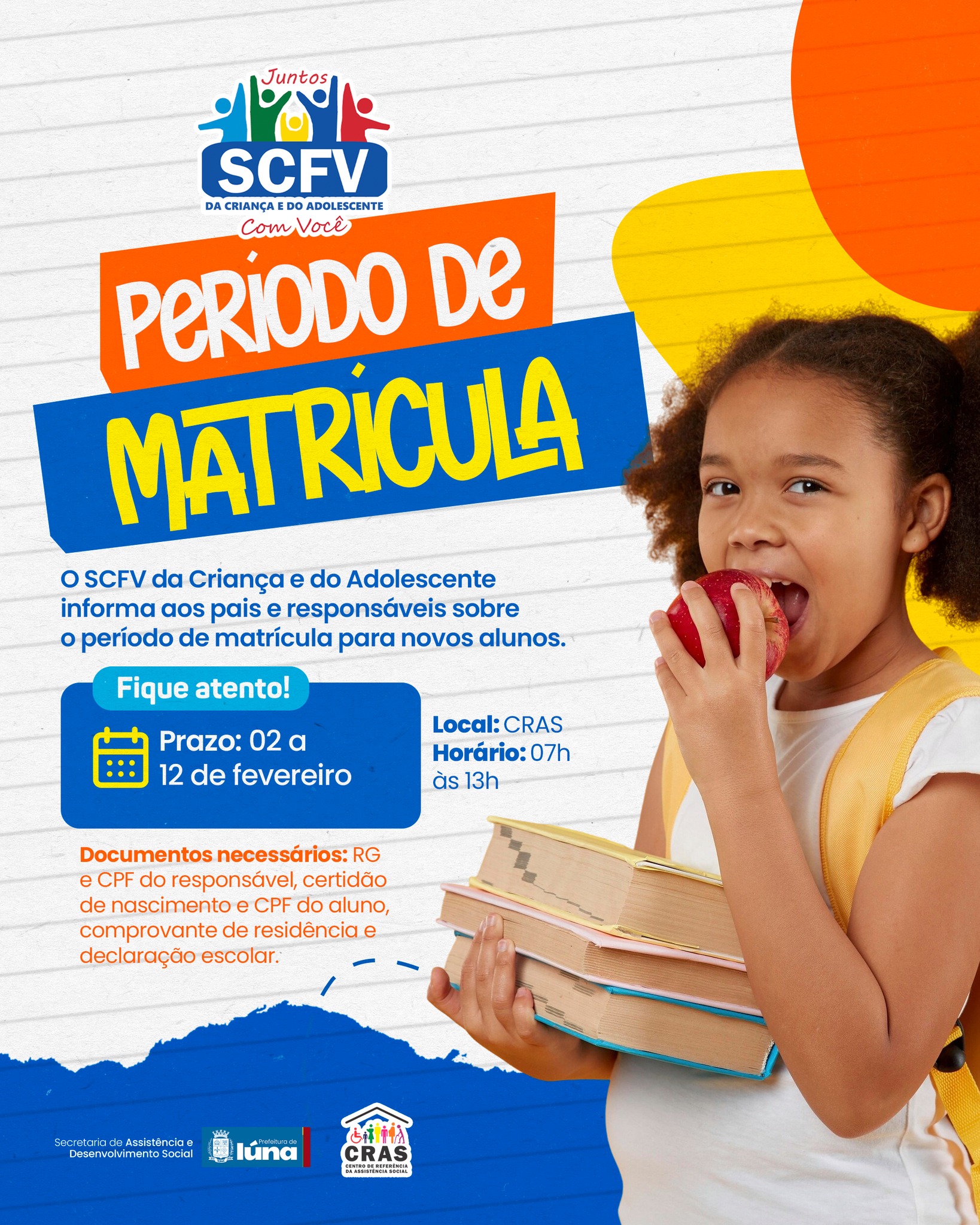 Prefeitura - SCFV da Criança e do Adolescente abre novas vagas para ...