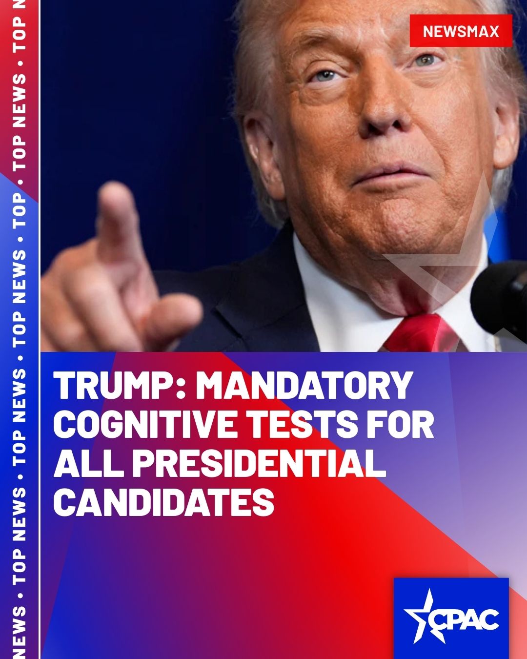 CPAC - President Donald Trump again touted his 
