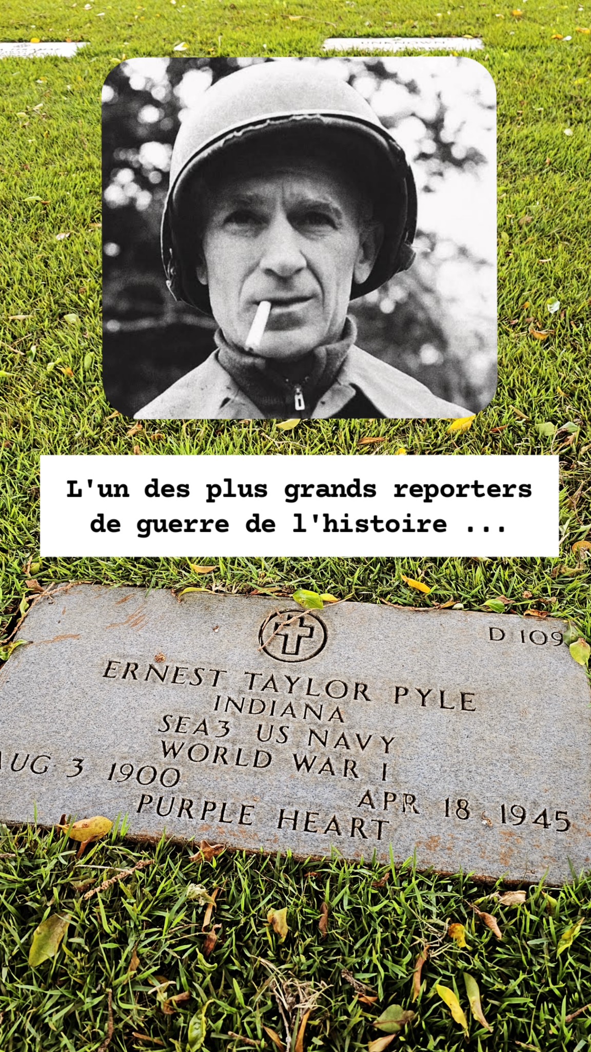 Passionmilitaria - 🇺🇸 ️📰[CONNAISSEZ-VOUS ERNIE PYLE, LE PLUS GRAND ...