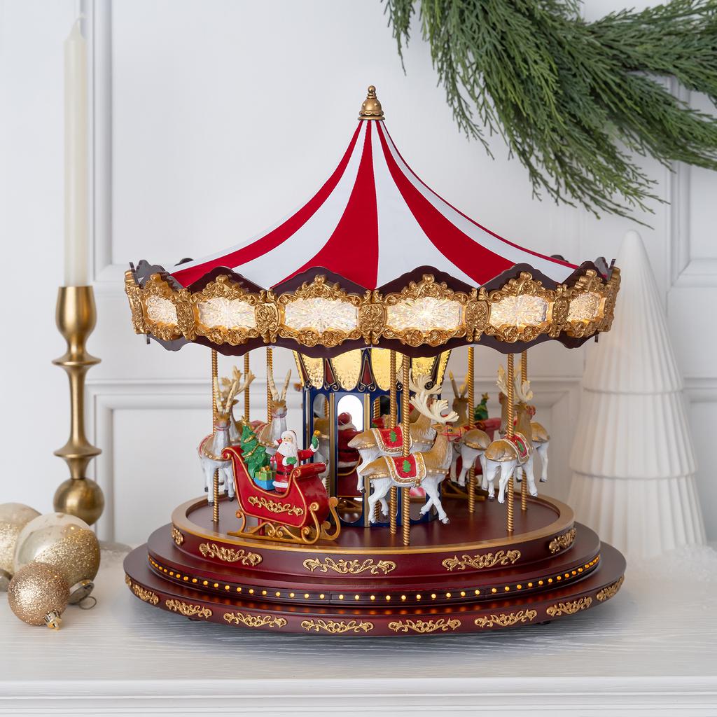 Tecno - 🎠 Carrusel de Lujo Gigante Musical Animado Navideño Mr ...