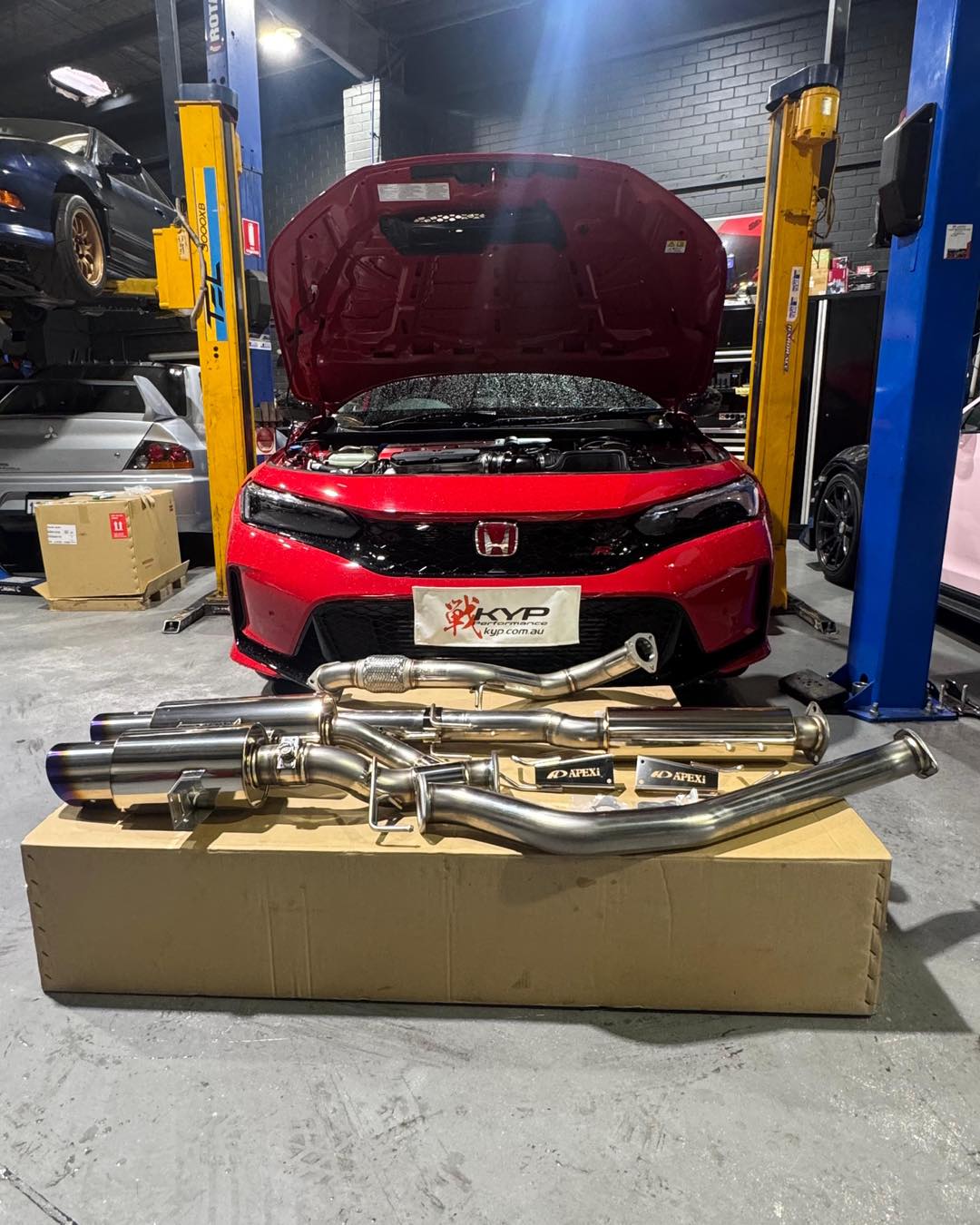 Honda Civic Type R FL5 We just installed a full APEXi exhaust +