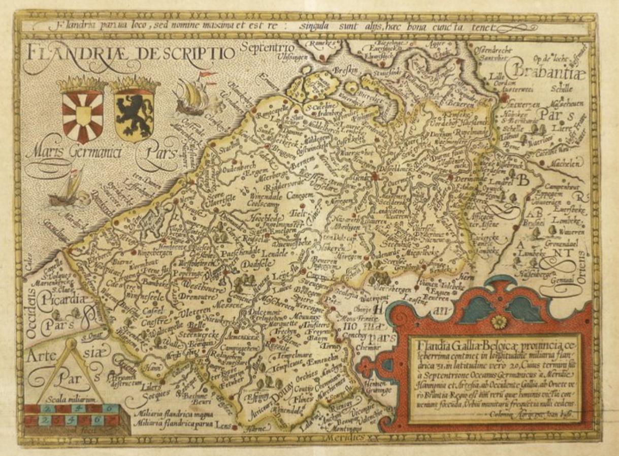 Eurasian - 🗺️ Belgium – Flanders (1596) | Map by M. Quad & J ...