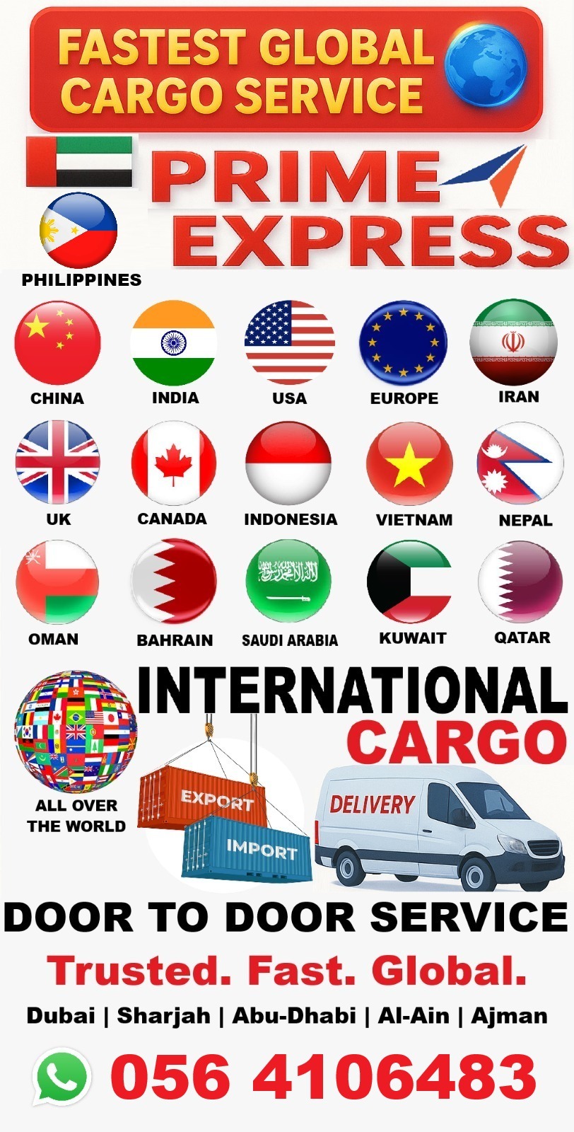 Prime Express International Couriers & Cargo - Pinoy Prime UAE | Dubai