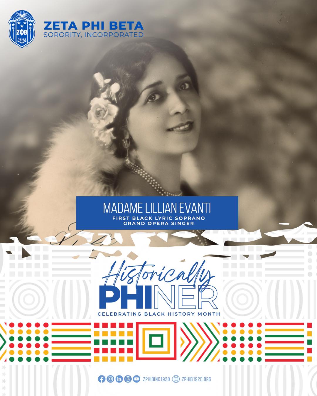 Soror Madame Lillian Evanti was a trailblazing lyric soprano