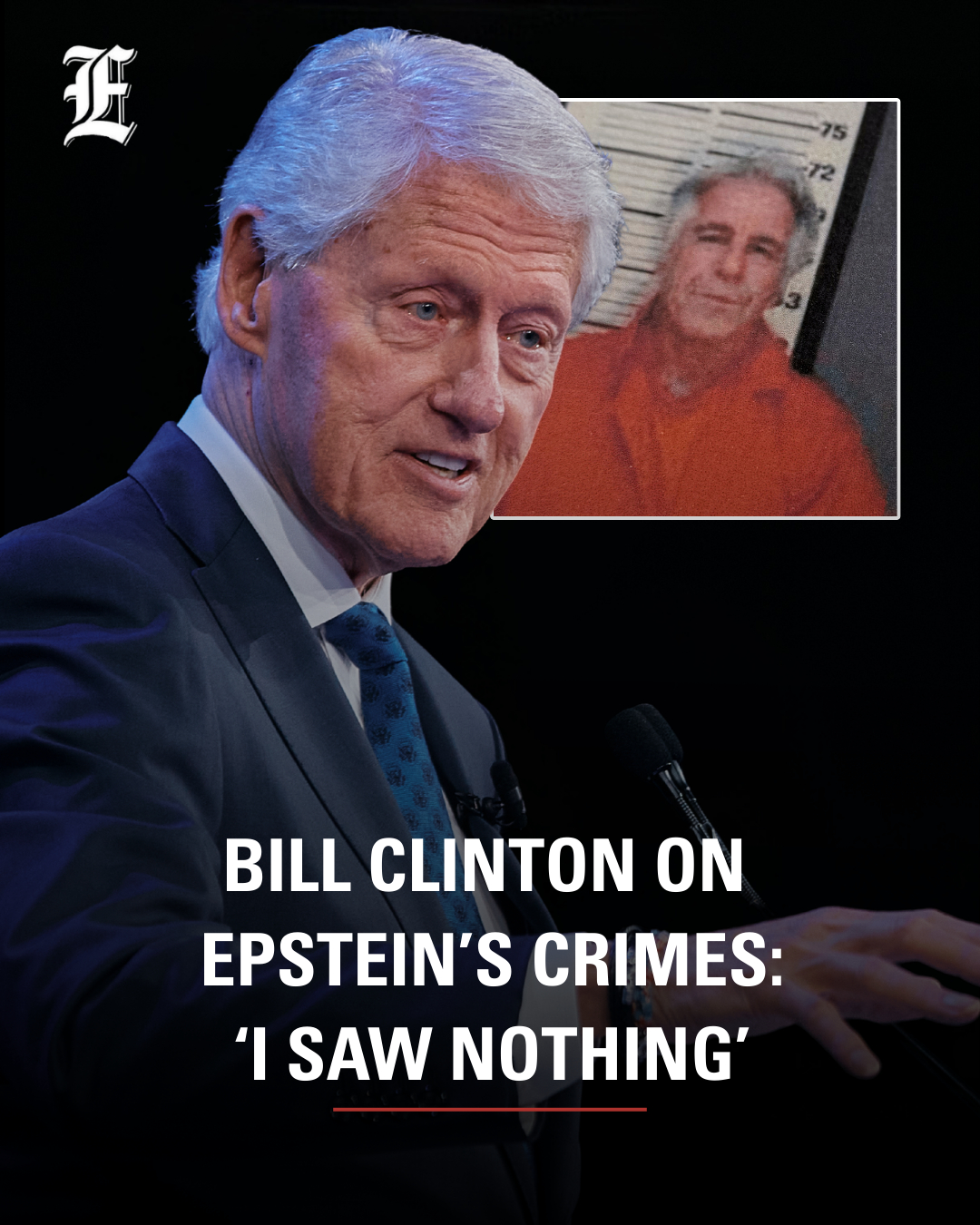 Washington - Former President Bill Clinton said he had no knowledge of ...