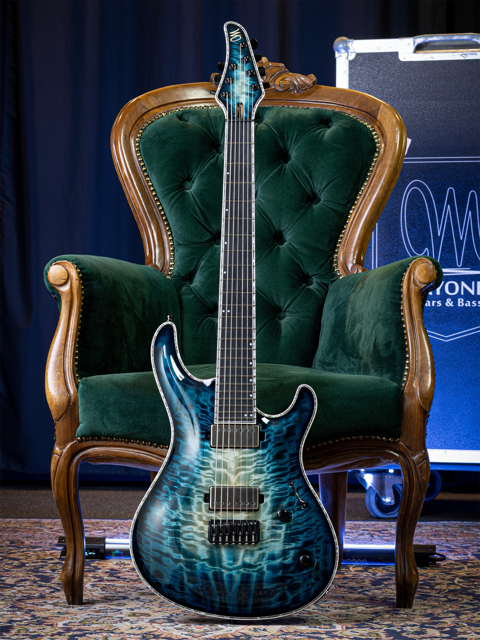 Mayones Aquila Elite S 6 Quilted Maple 4A top Transparent Natural