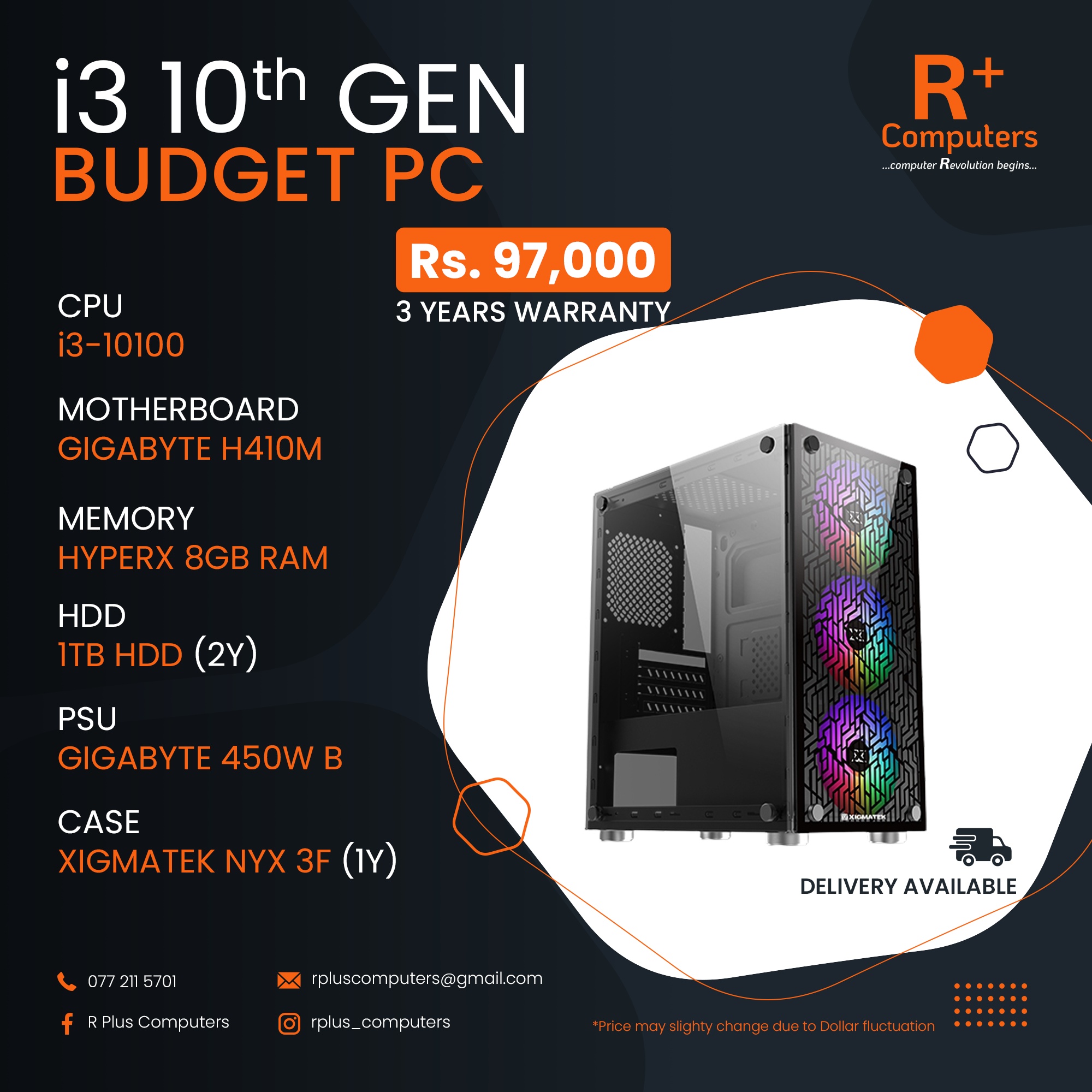 👉 Intel® CORE™ i3 10th Gen Budget PC 📌... - R Plus Computers