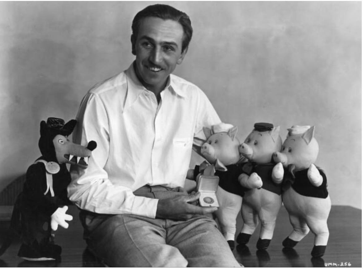 Citizen - Walt Disney with a gold medal awarded by The People's Academy ...