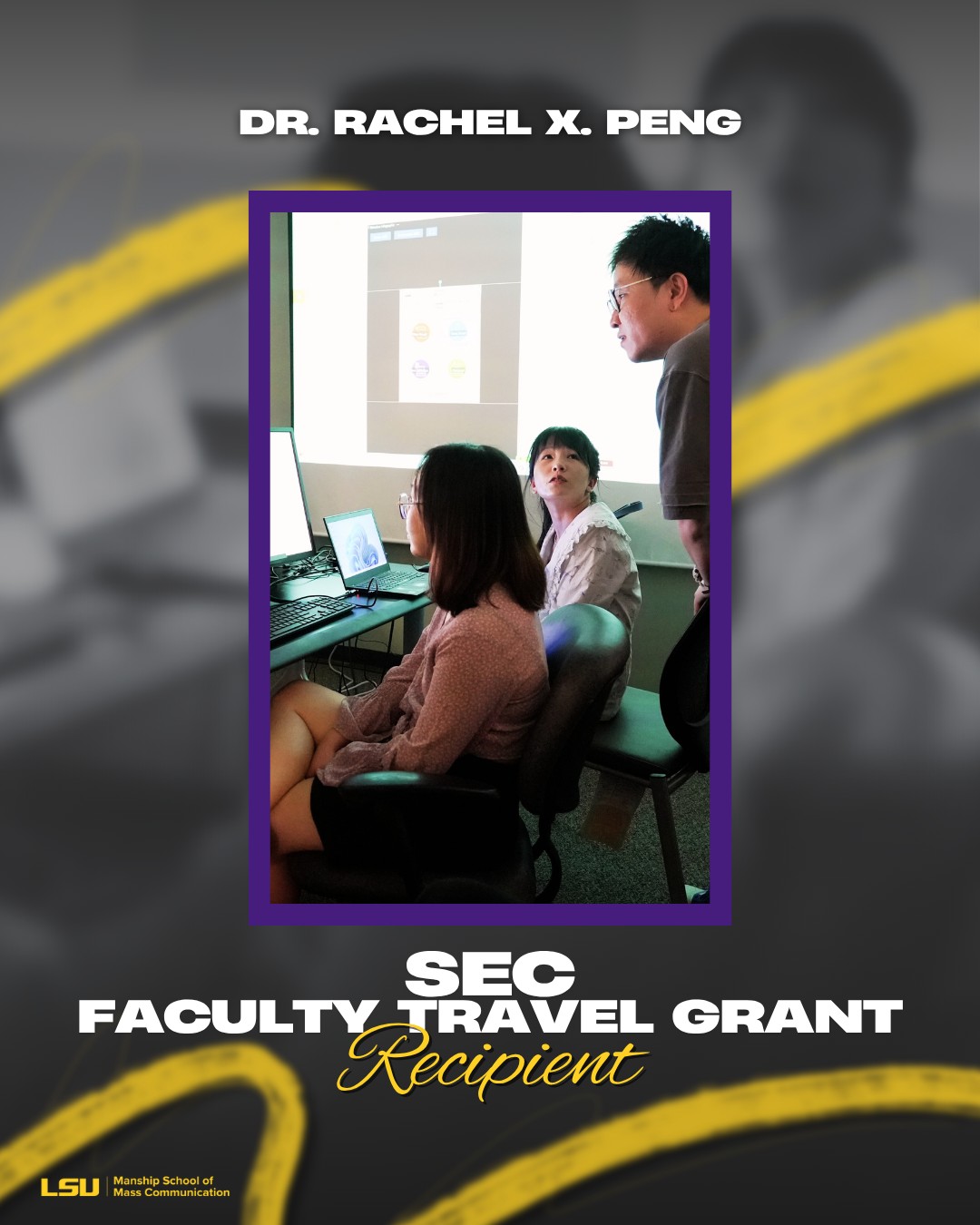 LSU - Congratulations to Dr. Rachel X. Peng on receiving a 2025-2026 ...