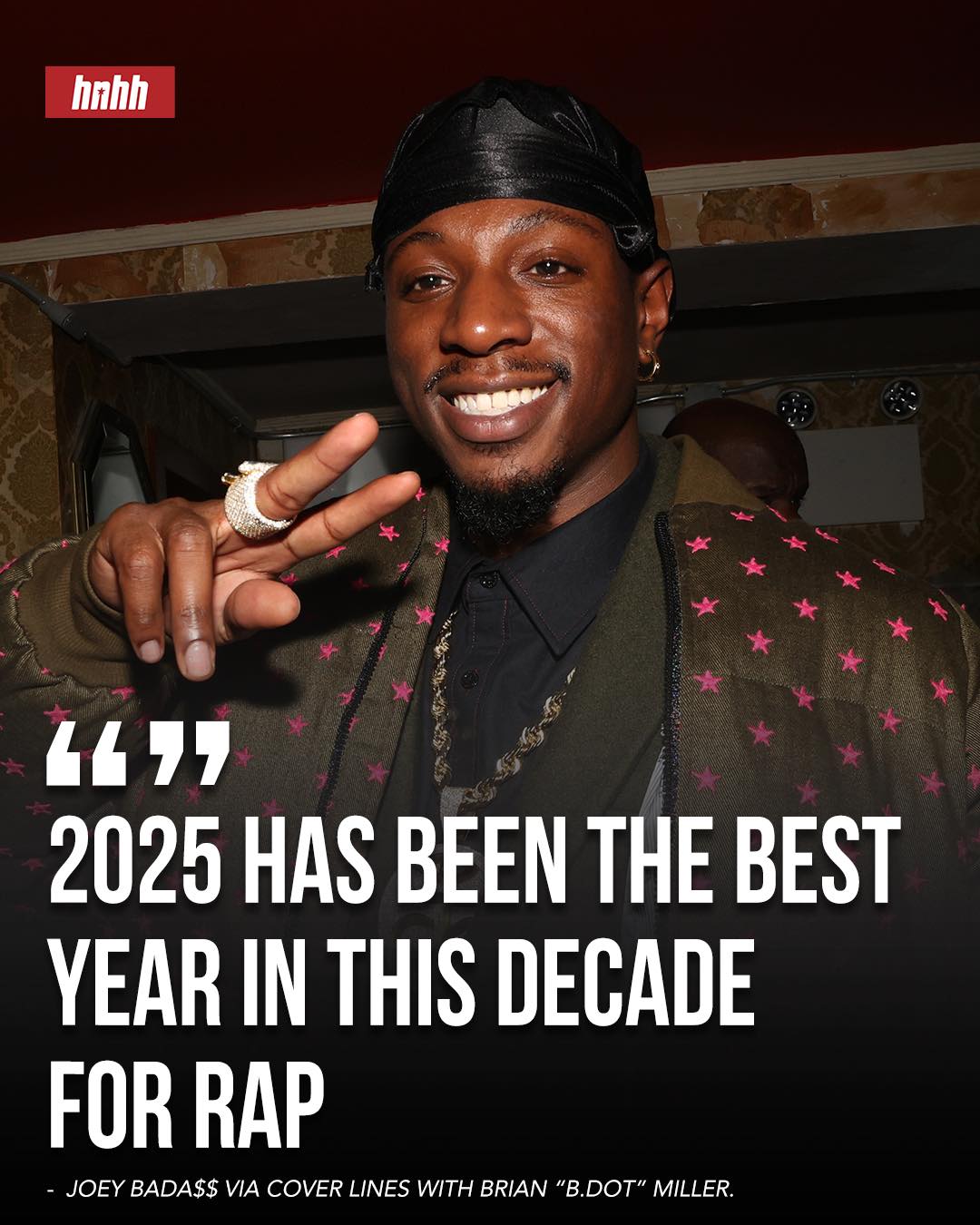HotNewHipHop.com - Joey Bada$$ says 2025 has been one of the greatest ...
