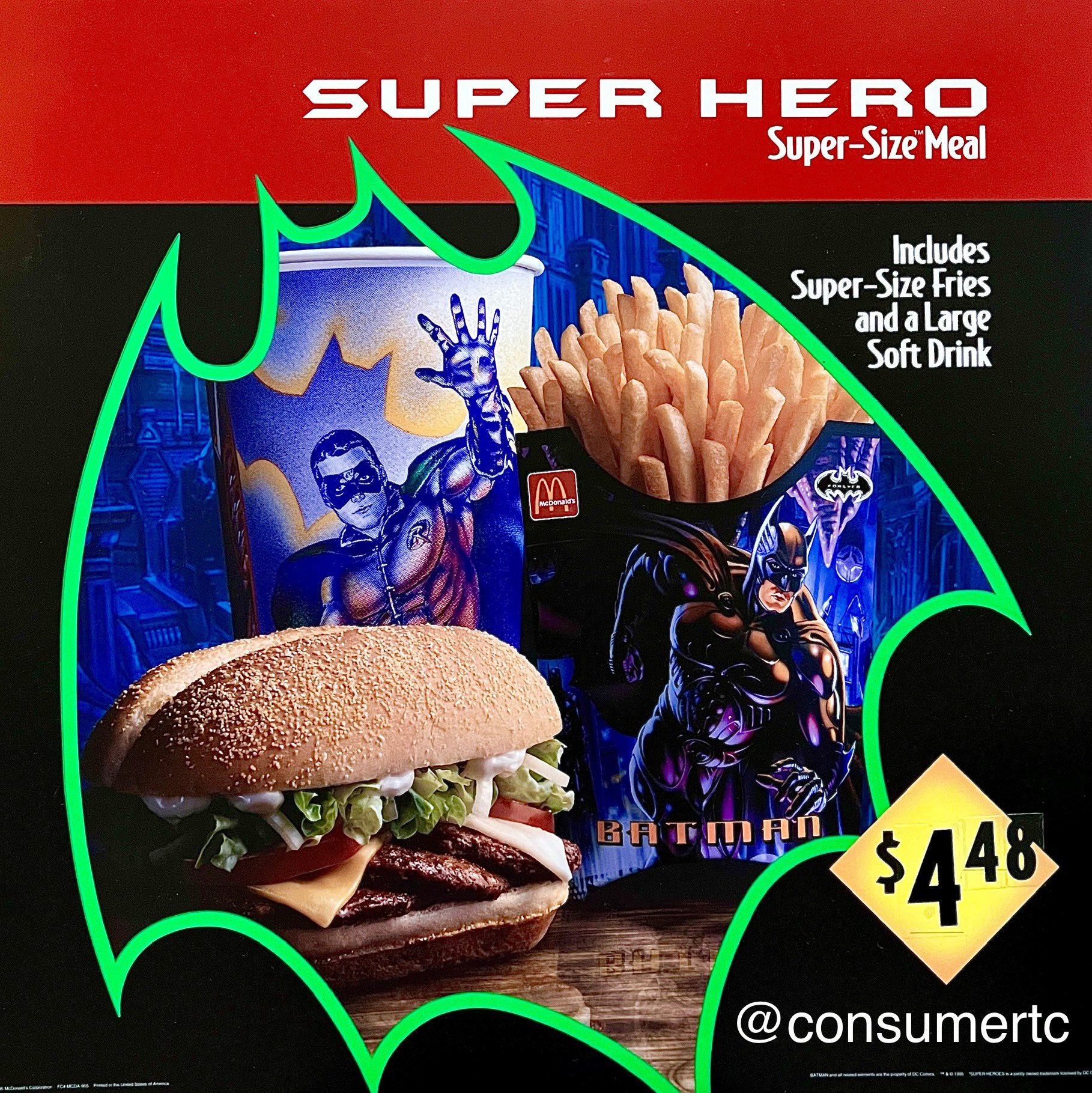 Mcdonalds Taste of the Month - Super Hero Meal in 1995. It had 3