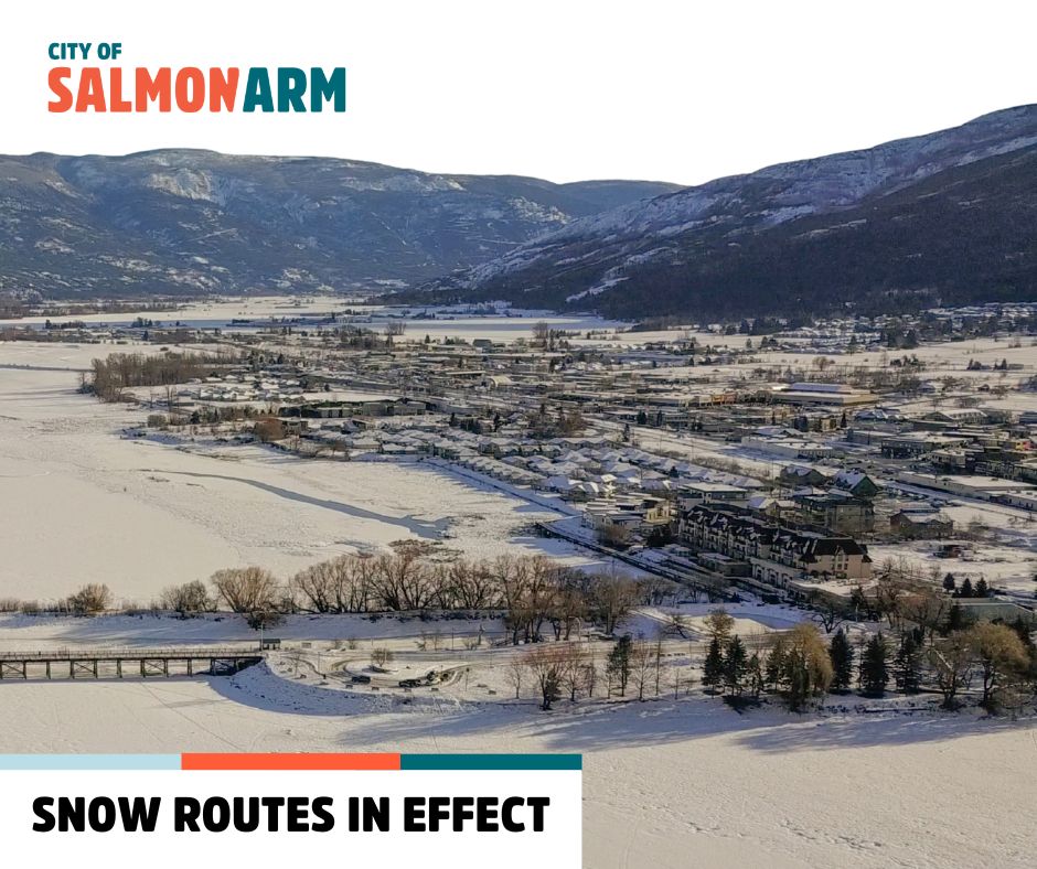 🚗 ️ Snow Routes in Effect Snow... - City of Salmon Arm | Facebook
