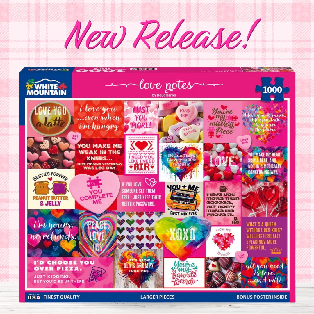 Valentine’s Day is just two weeks... - White Mountain Puzzles | Facebook