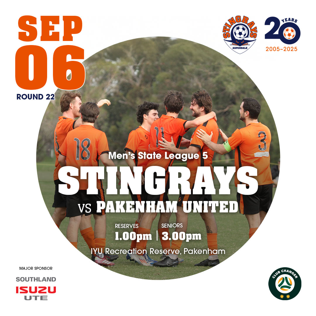 ⚽ Match Day Alert – Final Round... - Aspendale Stingrays SC | Facebook