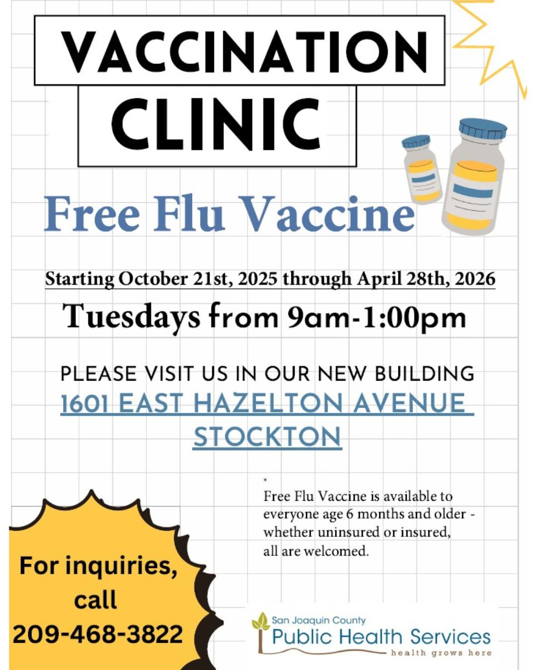 County - San Joaquin County Public Health Services offers free flu ...