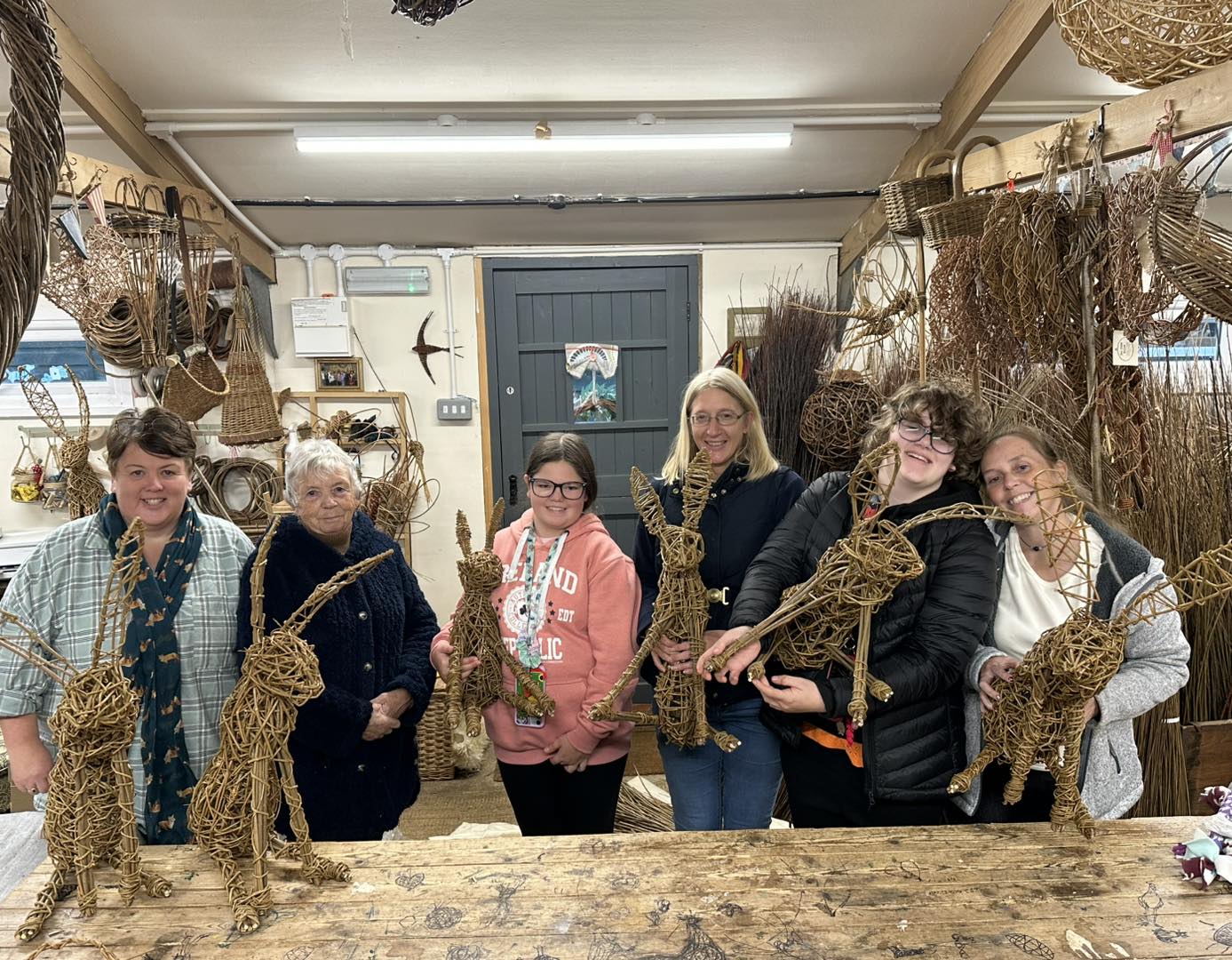 Deb - A family of hares / rabbits made by this wonderful family group ...
