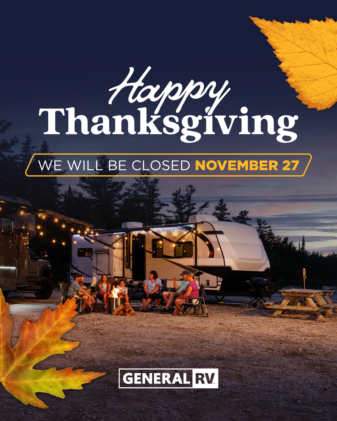 📣 Holiday Hours Update In observance... - General RV Center | Facebook