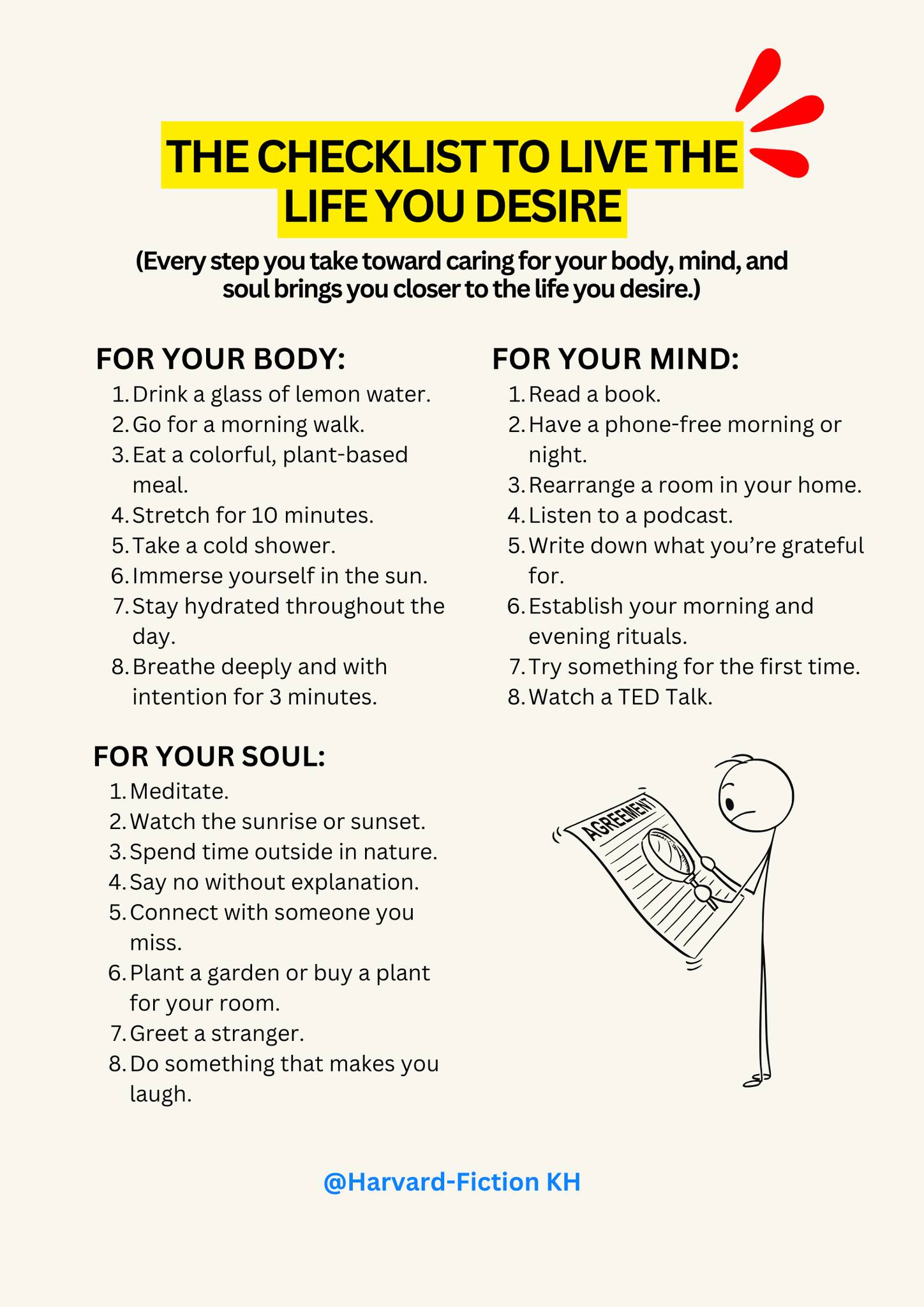 The Checklist to Live the Life You Desire Amazon: https://rb.gy/xe6q9e
