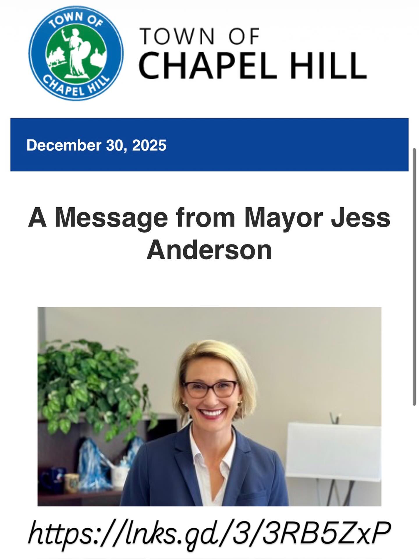 Please see my last Mayor’s Message... - Mayor Jess Anderson | Facebook