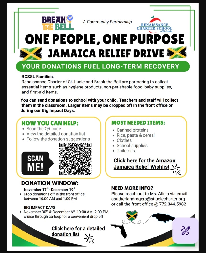 💚🖤💛🌴 JAMAICAN... - Renaissance Charter School of St. Lucie | Facebook