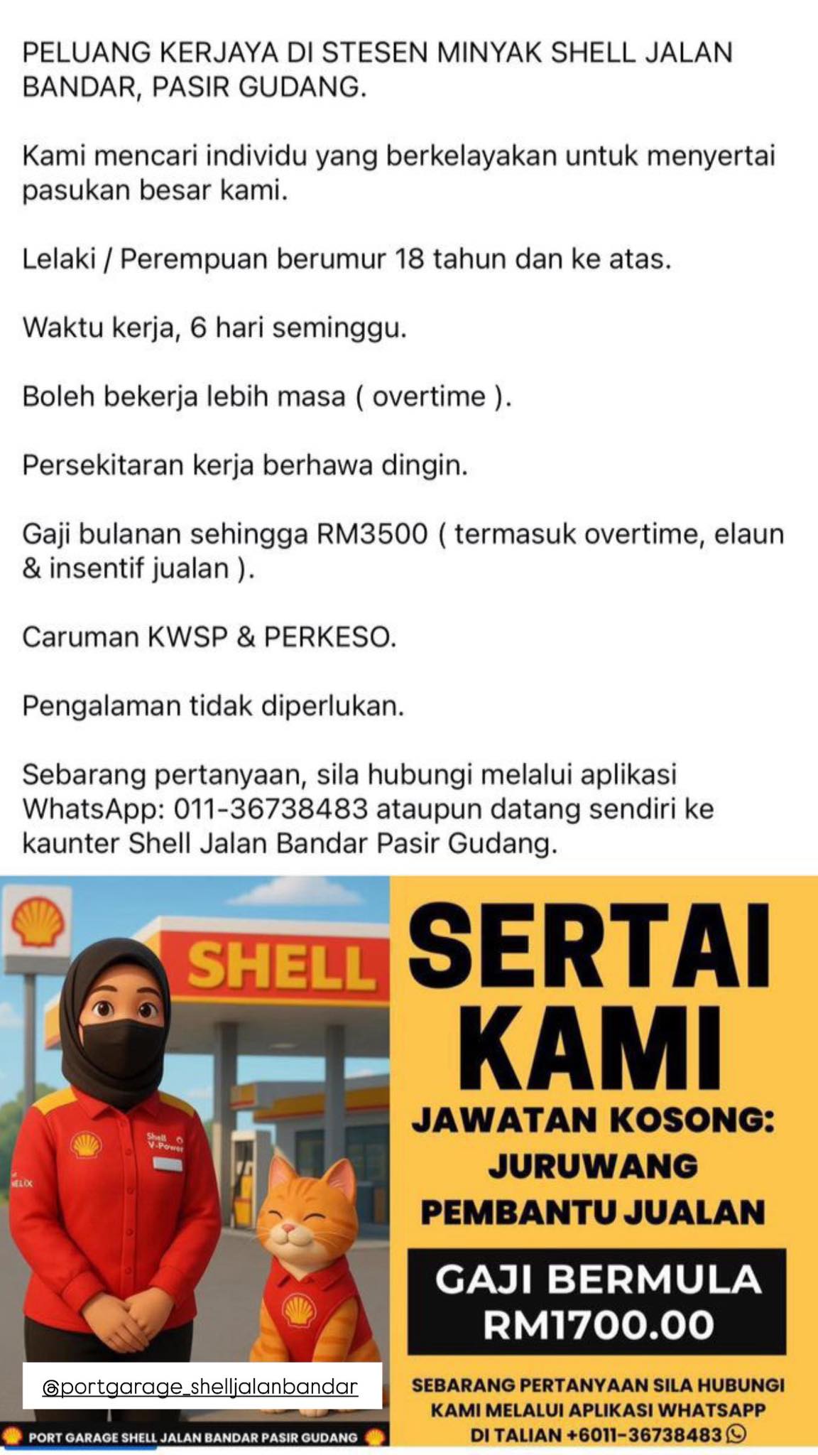 Port Garage Shell Jalan... - Port Garage Shell Jalan Bandar