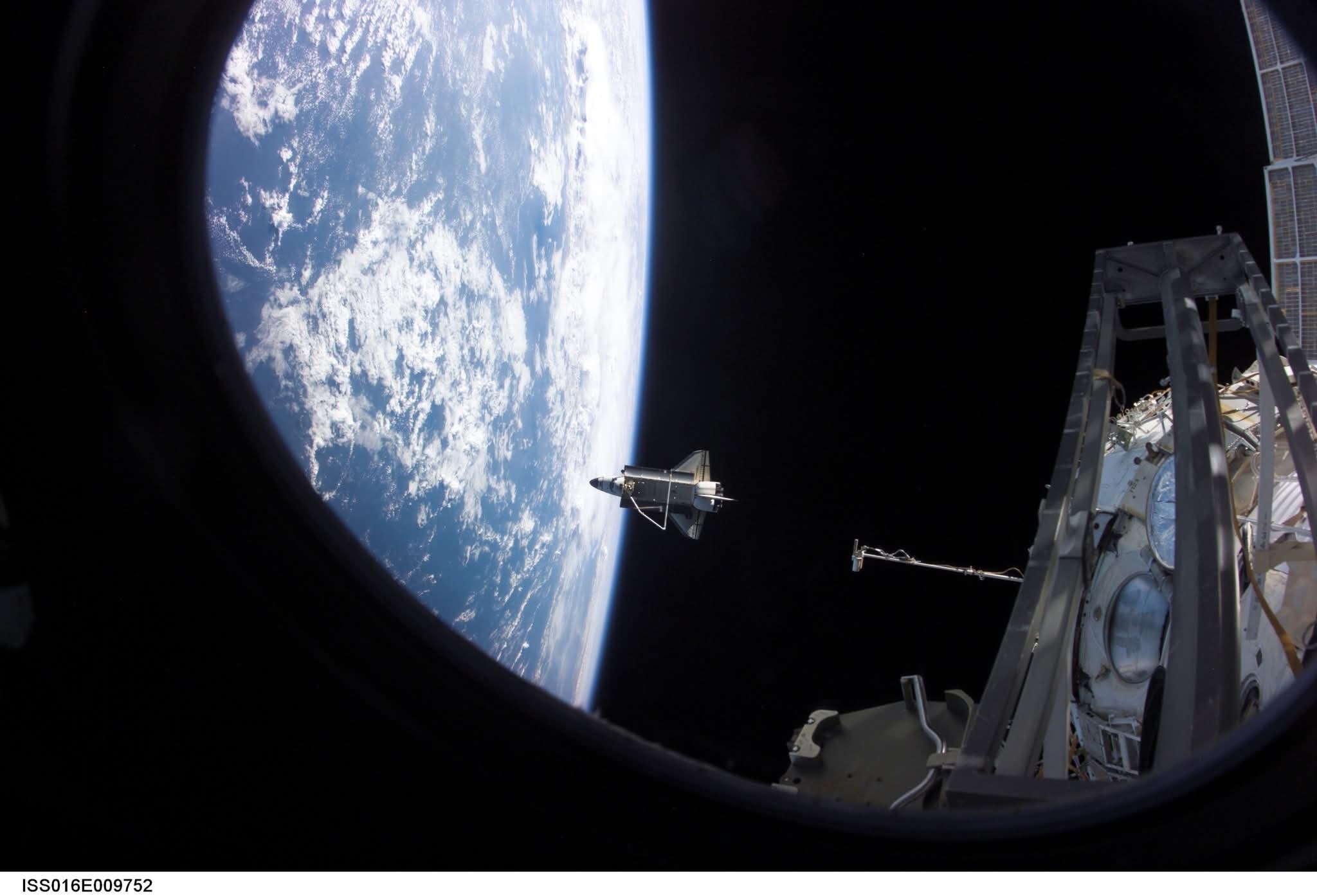 Space - Backdropped by the deep black of space and Earth’s soft blue ...