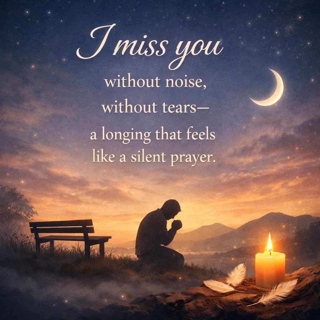 Missing - Sometimes missing you isn’t loud or heavy with tears. It’s ...