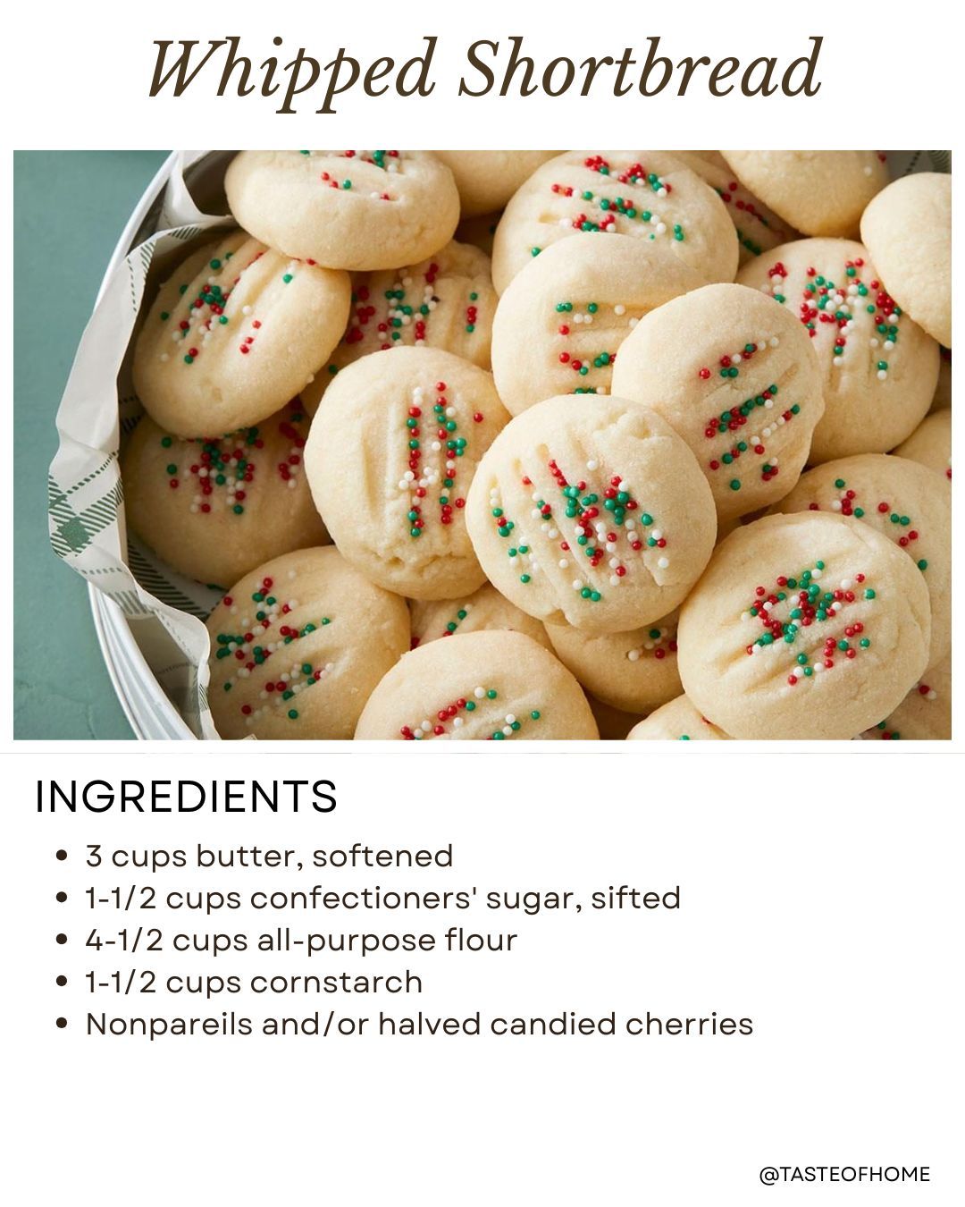 Taste - Soft, tender and almost weightless, these whipped shortbread ...