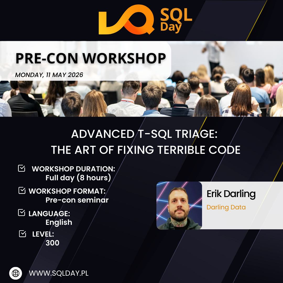 SQLDay - 🎓 Workshops at SQLDay 2026 – Learn from the Best,... | Facebook