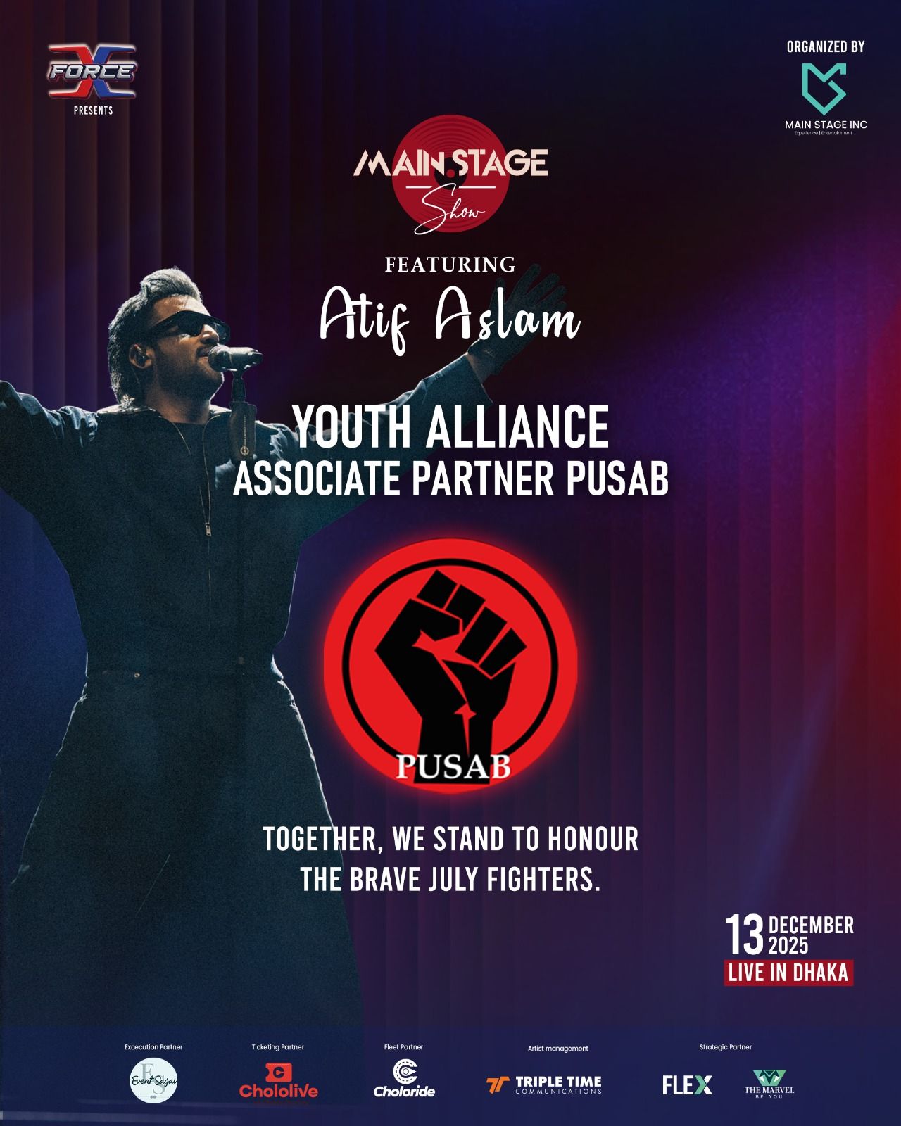 🔥 Here We Go! 🔥 Atif Aslam x Main Stage Inc x PUSAB X Force Presents ...